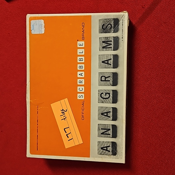 Scrabble's vintage ANAGRAMS 177 tiles original box instructions 1964 - Picture 6 of 10
